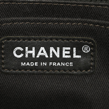 Chanel Caviar Aged Calfskin Medium Bubble Graphic Messenger Bag Grey 6 of 10