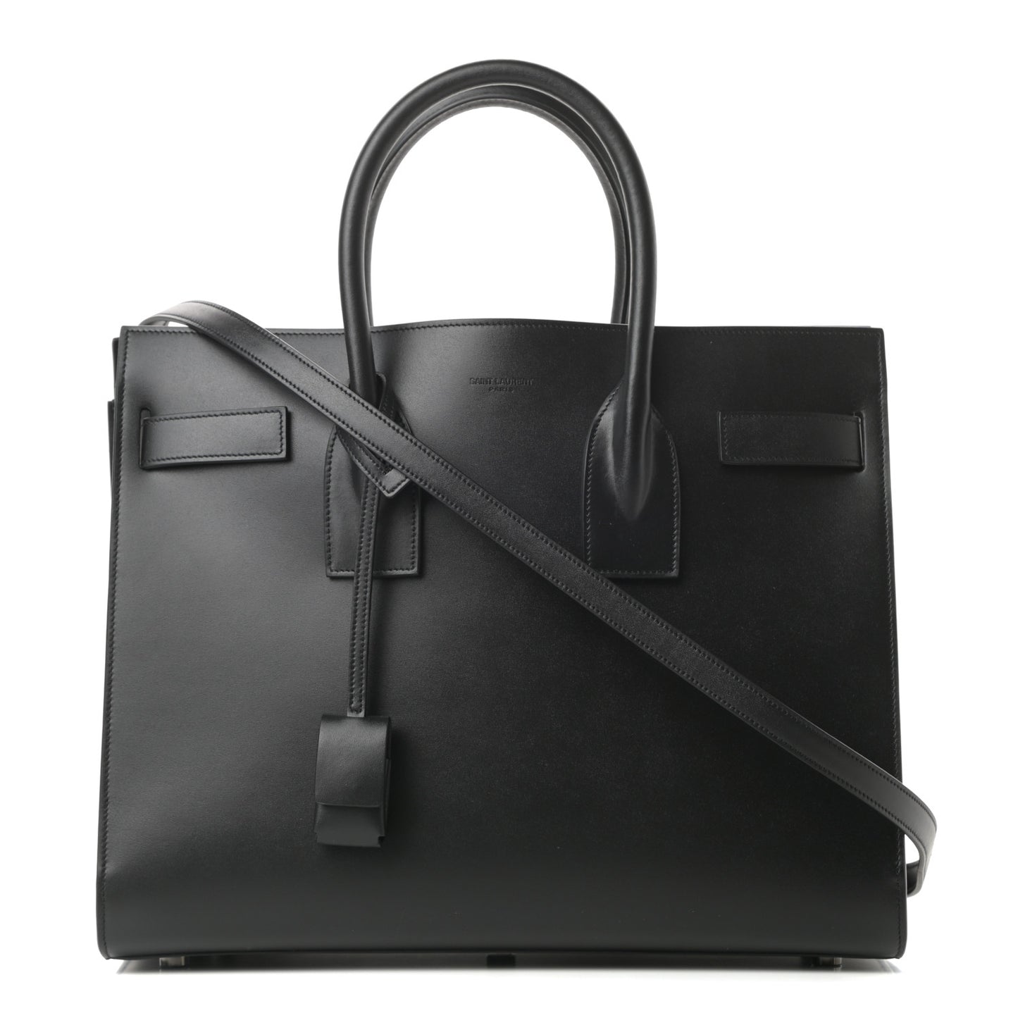 Calfskin Small Sac De Jour Black