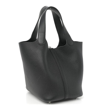 Hermes Taurillon Clemence Picotin Lock 18 PM Black 3 of 12