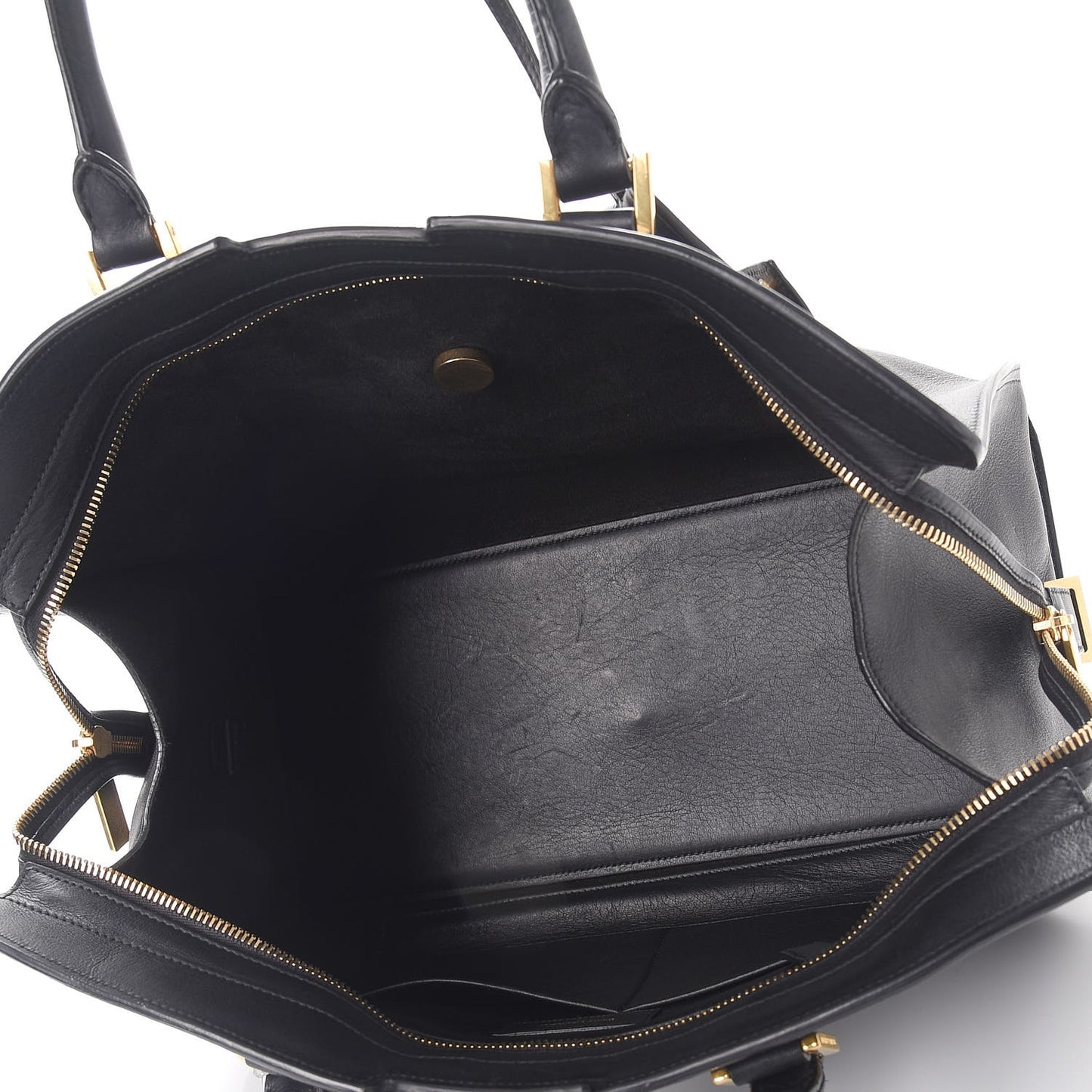 Calfskin Medium Classic Y Cabas Black