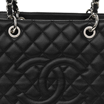 Chanel Caviar Quilted Grand Shopping Tote GST Black 8 of 10