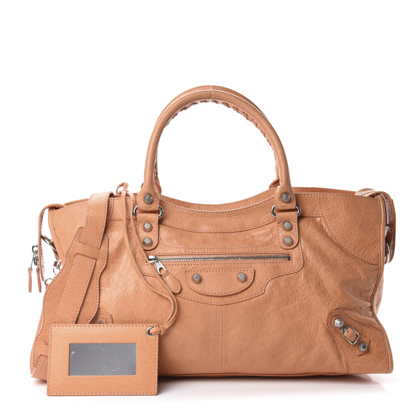 Agneau Giant 12 Silver Hardware Part Time Rose Blush