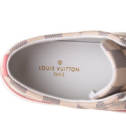 Louis Vuitton Damier Azur Stellar Sneakers 37 Rose Ballerine 8 of 10