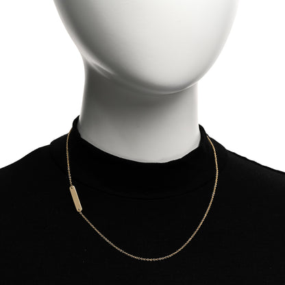 Tiffany 18K Yellow Gold Tag Chain Necklace 2 of 5