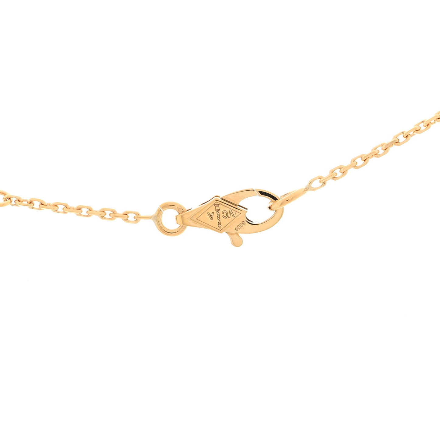 18K Yellow Gold Diamond Mini Frivole Pendant Necklace