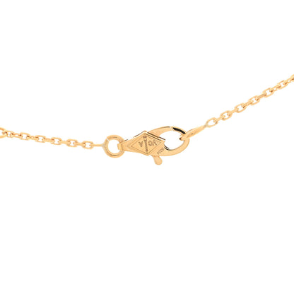 Van Cleef & Arpels 18K Yellow Gold Diamond Mini Frivole Pendant Necklace 4 of 4