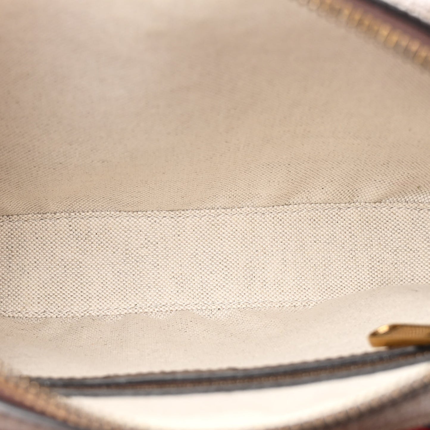 GG Supreme Monogram Textured Dollar Calfskin Web Ophidia Wristlet Shoulder Bag Beige Ebony New Acero