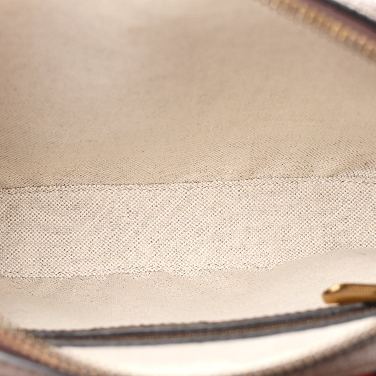Gucci GG Supreme Monogram Textured Dollar Calfskin Web Ophidia Wristlet Shoulder Bag Beige Ebony New Acero 5 of 12