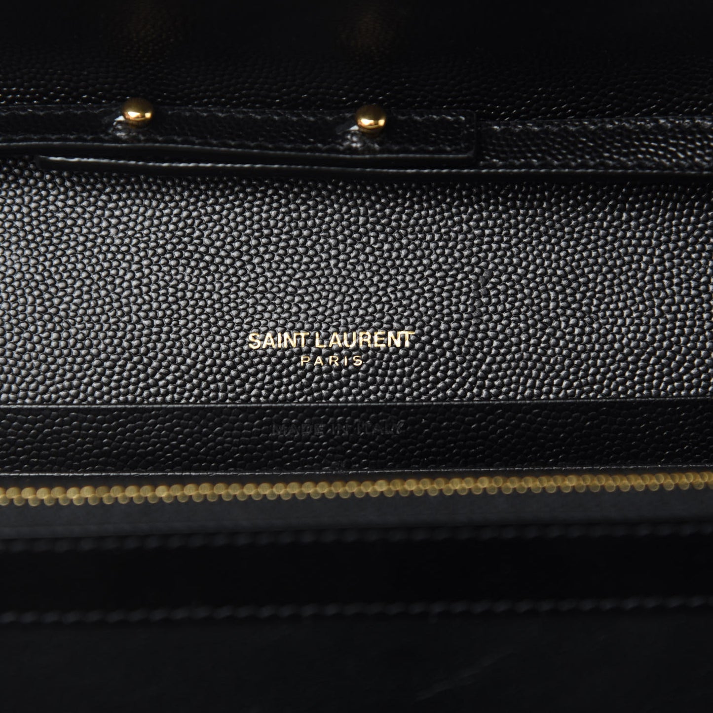 Grain De Poudre Mixed Matelasse Triquilt Monogram Chain Wallet Black