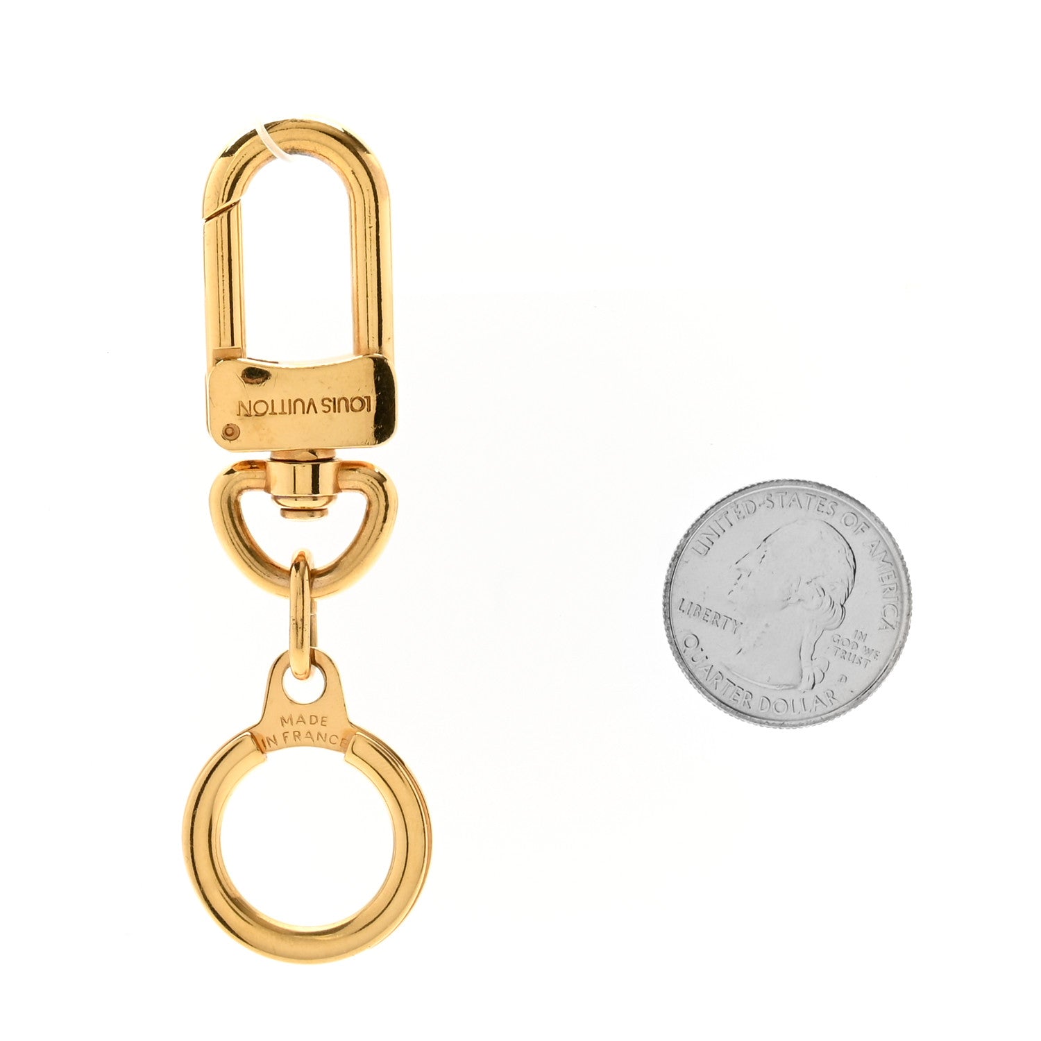 Louis Vuitton Pochette Extender Key Ring Gold 2 of 5