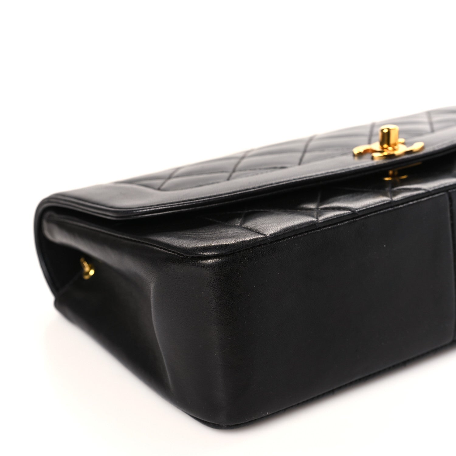 Chanel Lambskin Quilted Medium Single Flap Black 8 of 9