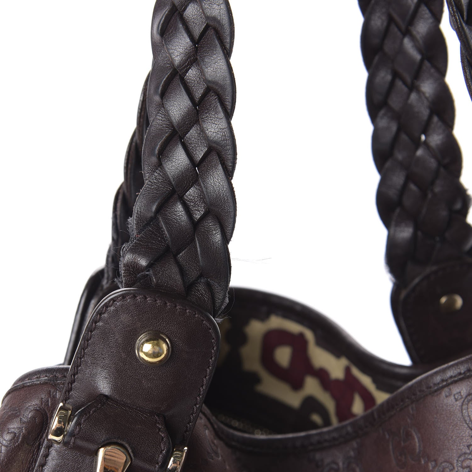 Gucci Guccissima Medium Pelham Shoulder Bag Dark Brown 11 of 12