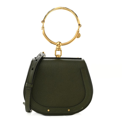 Chloe Calfskin Suede Small Nile Bracelet Bag Forest Green 1 of 11