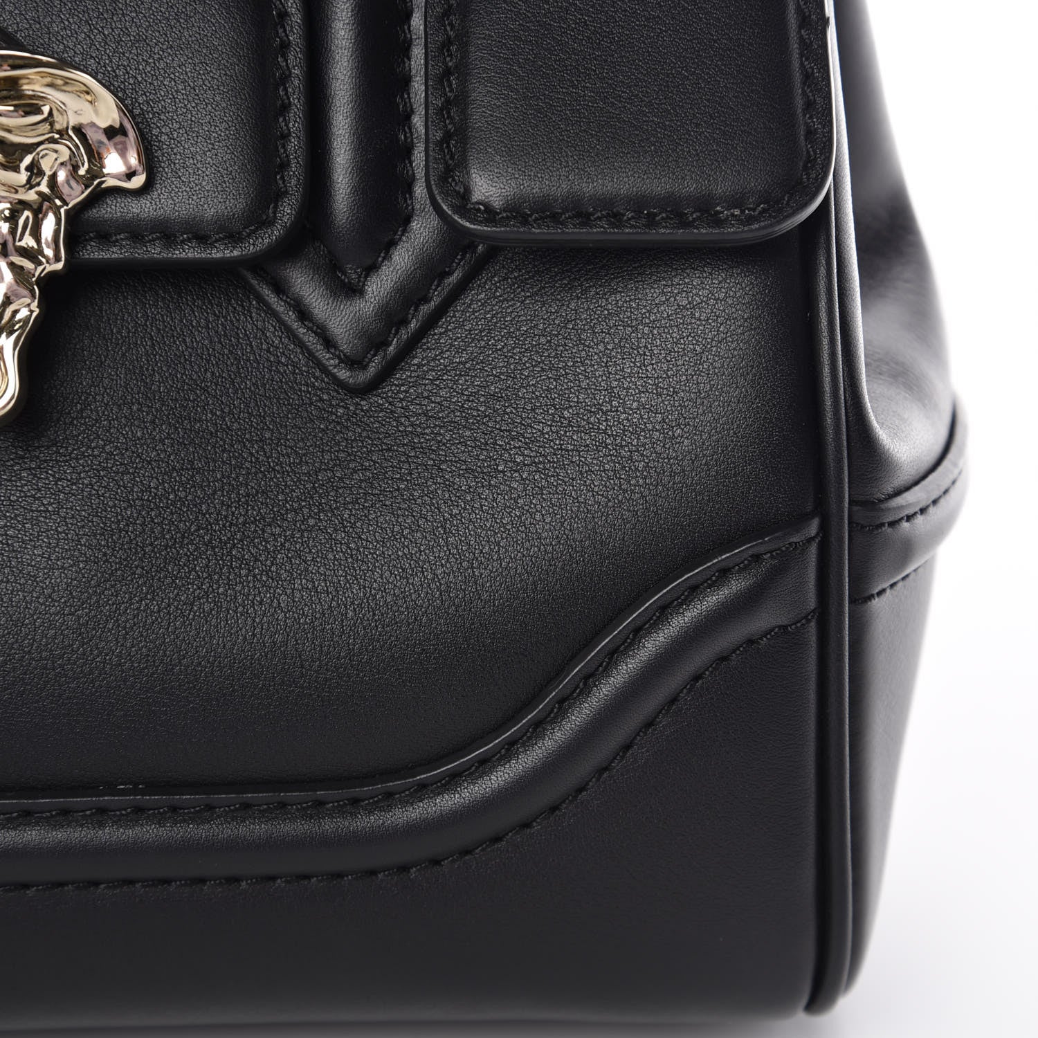 Versace Calfskin Medium Palazzo Empire Bag Black 11 of 13
