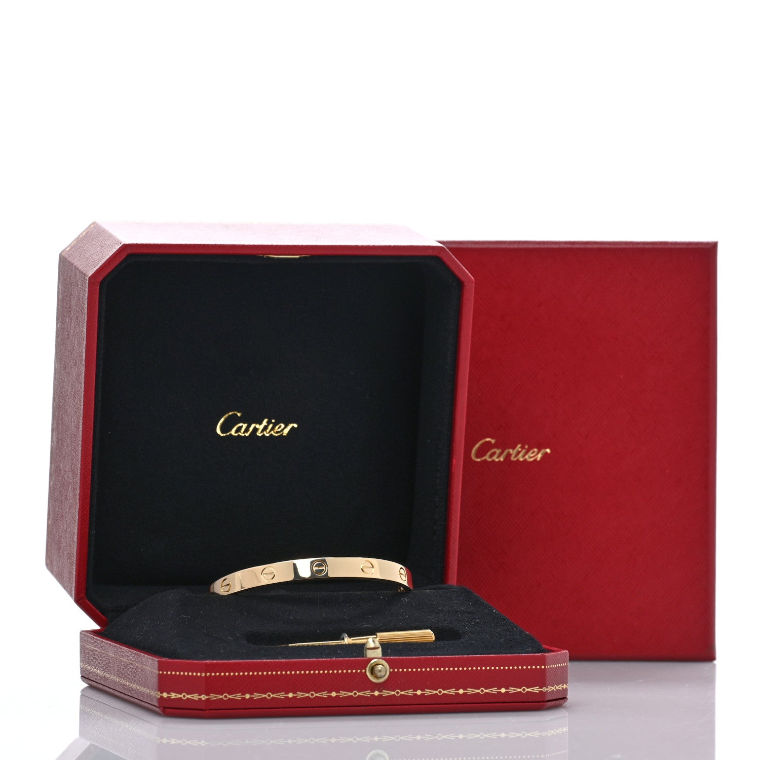 Cartier 18K Yellow Gold LOVE Bracelet 17 8 of 8
