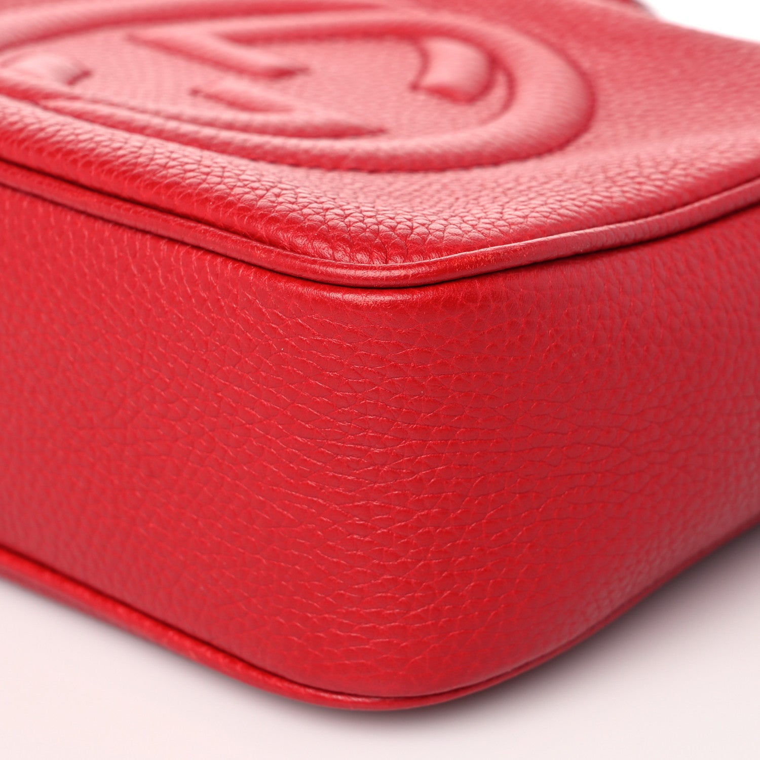 Gucci Pebbled Calfskin Small Soho Disco Bag Tabasco Red 10 of 10