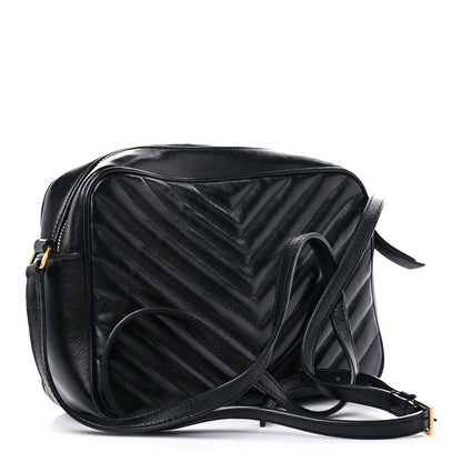 Saint Laurent Calfskin Matelasse Monogram Lou Camera Bag Black 3 of 18