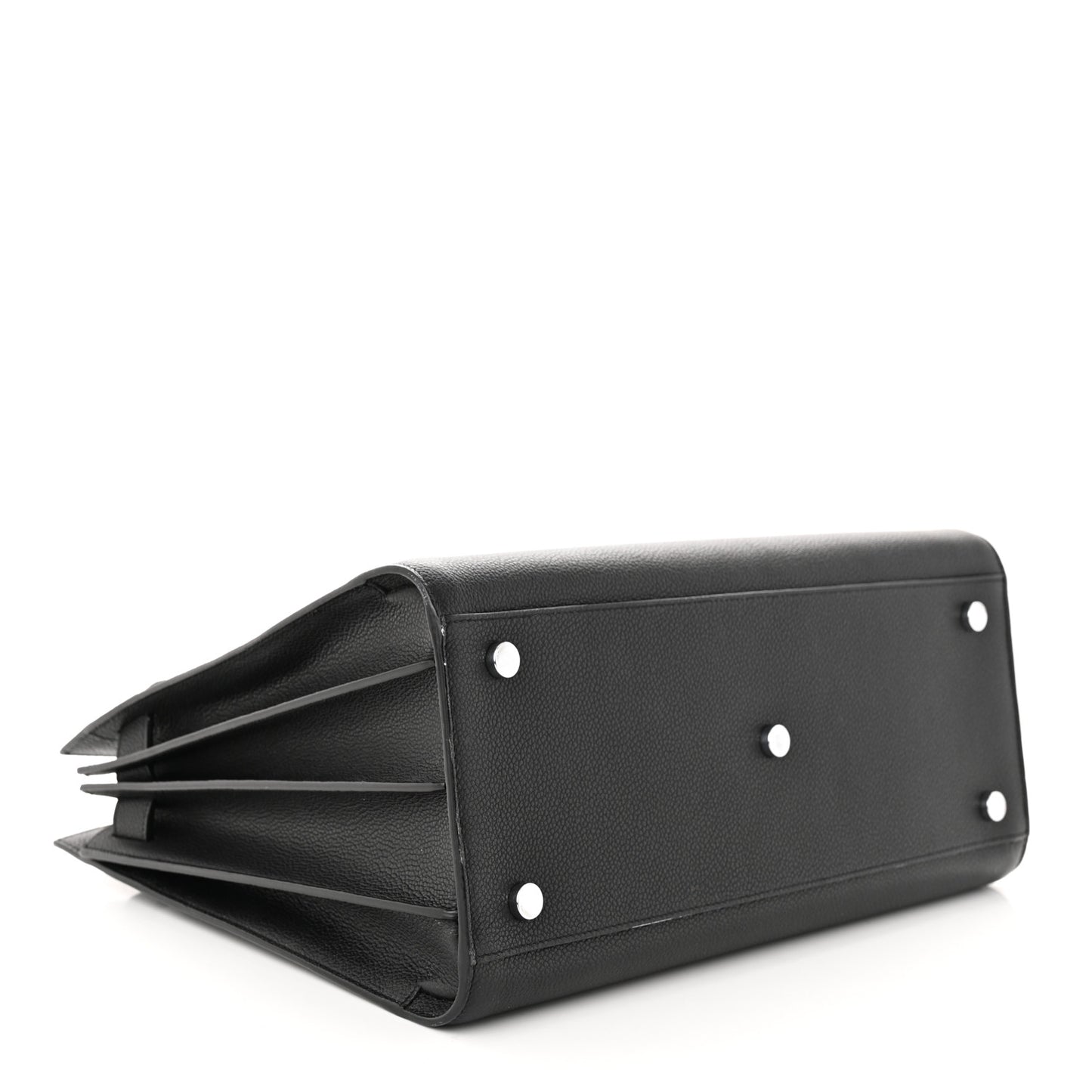 Grained Calfskin Small Sac De Jour Black