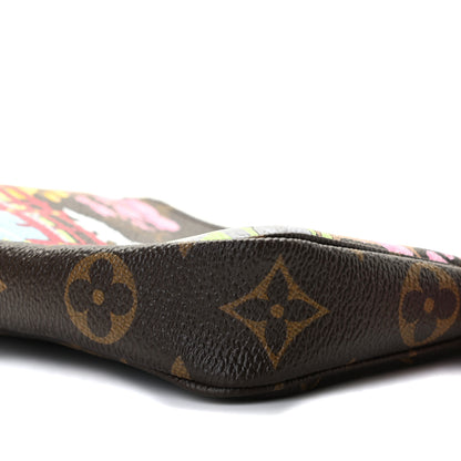 Louis Vuitton Monogram 2021 Christmas Animation Japanese Garden Mini Pochette Accessories Wisteria Pink 6 of 11