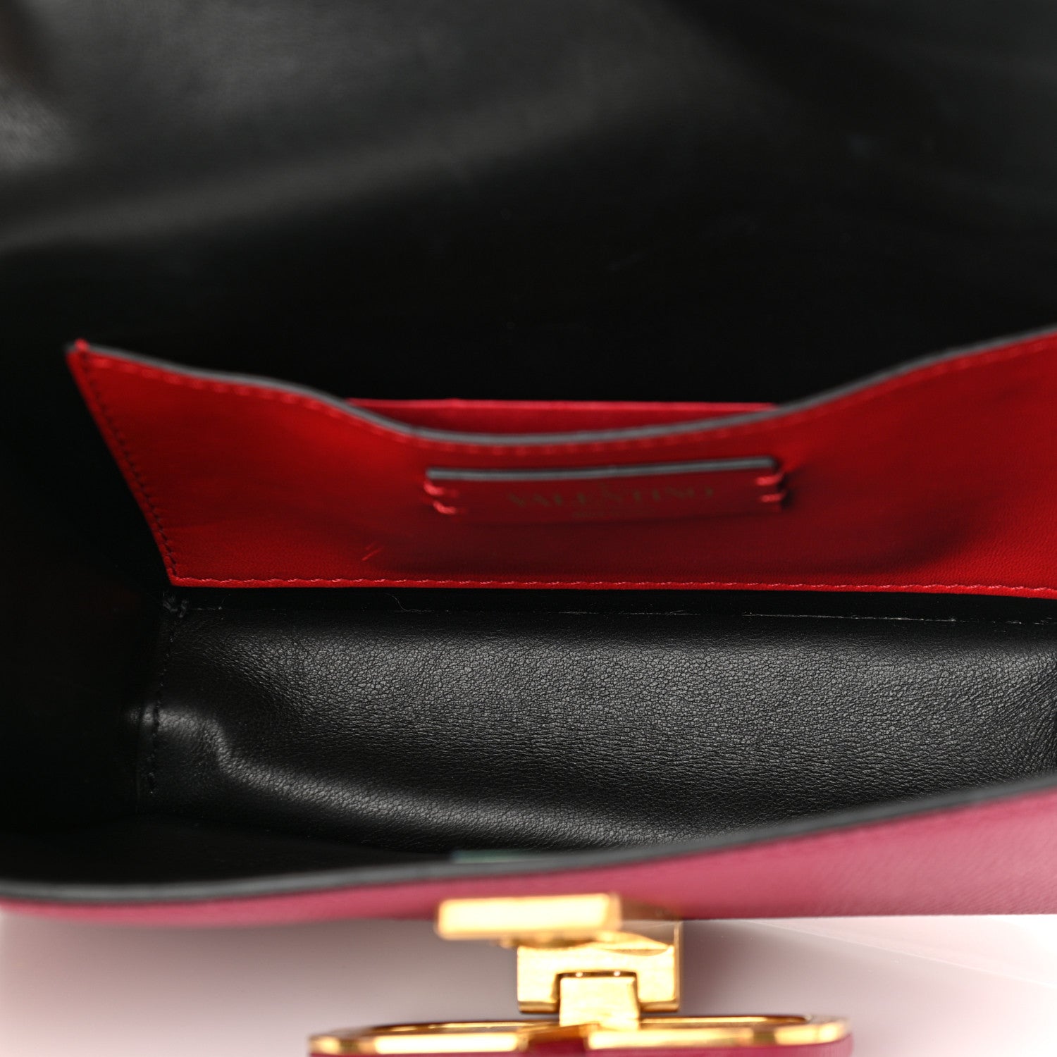 Valentino Garavani Grained Calfskin VSling Belt Bag Raspberry 5 of 12