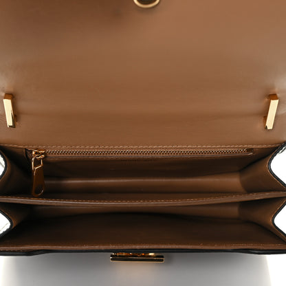 Burberry Calfskin Small TB Envelope Clutch Bag Malt Brown 8 of 9