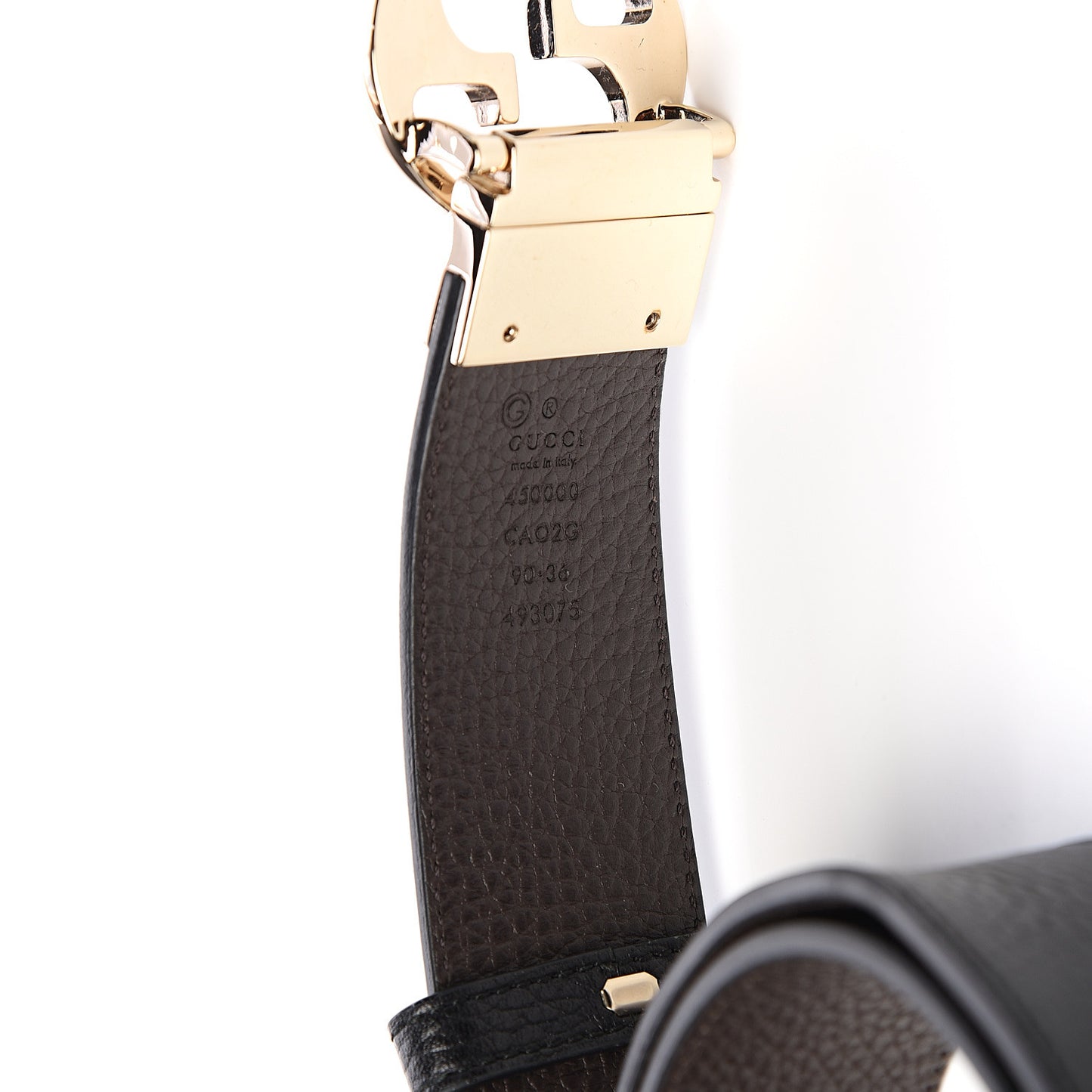 Dollar Calfskin 1973 Reversible Belt 90 36 Black Testa di Moro