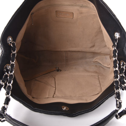 Chanel Caviar Quilted Expandable Zip Shoulder Bag Black 5 of 17