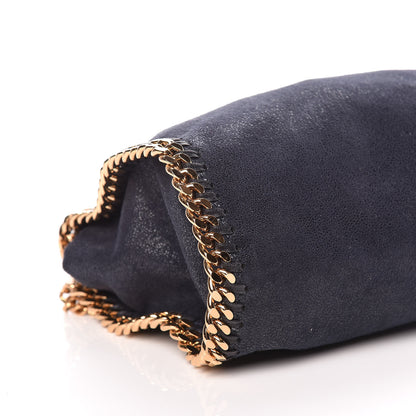 Stella McCartney Shaggy Deer Mini Falabella Fold Over Tote Navy 9 of 10