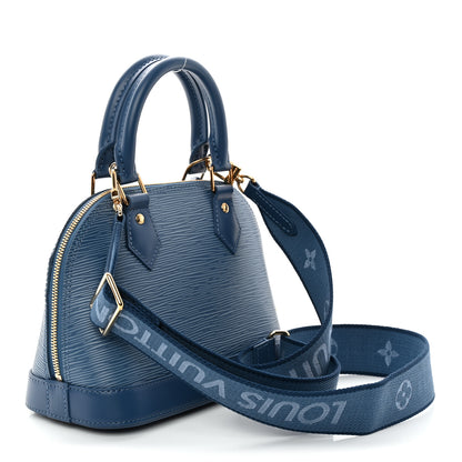 Louis Vuitton Epi Alma BB Denim Blue 3 of 9