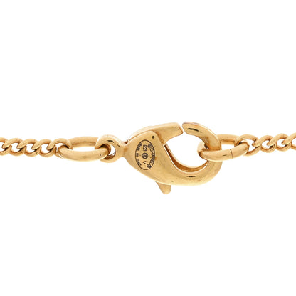 Chanel Metal CC Paris Button Necklace Gold 3 of 3