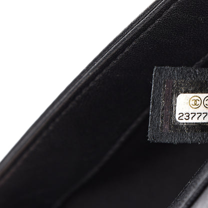 Chanel Sheepskin Quilted Medium Vintage Mademoiselle Flap Black 6 of 9