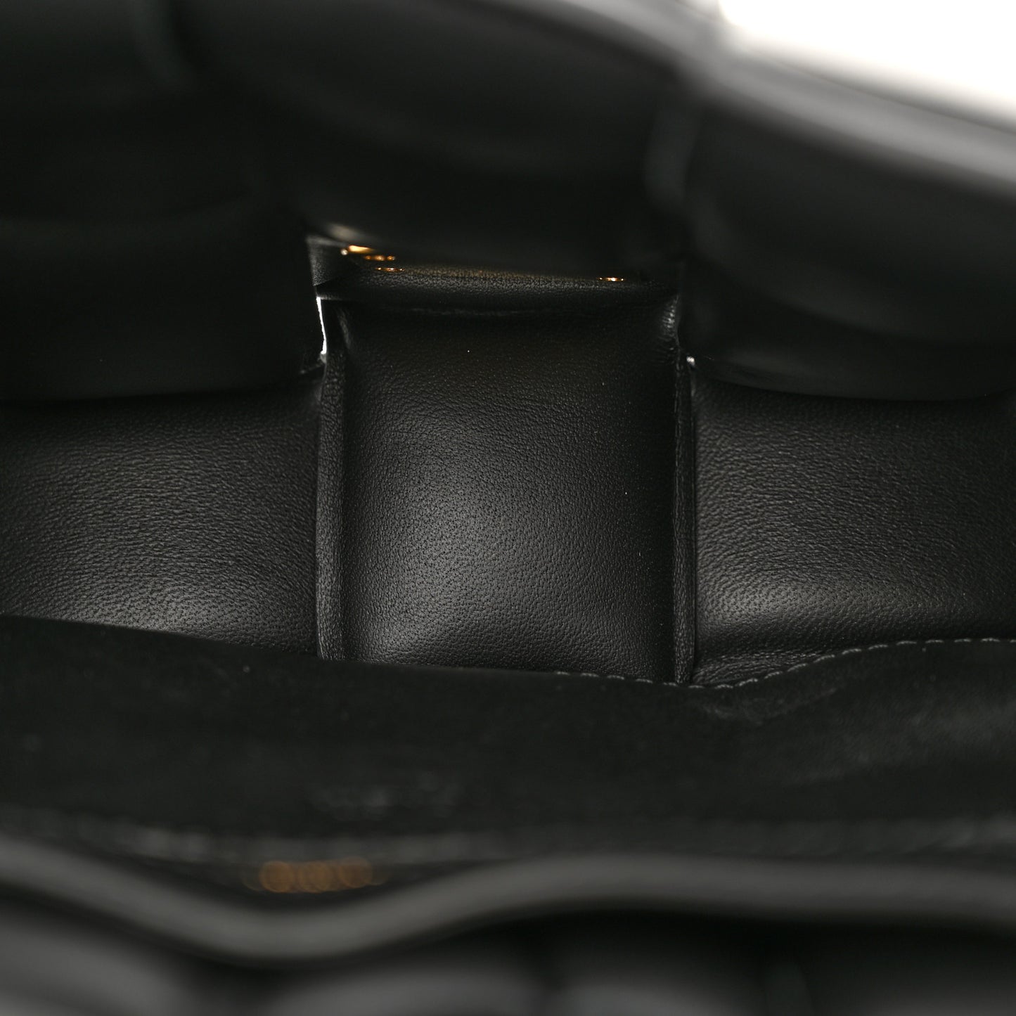 Nappa Maxi Intreccio Padded Cassette Crossbody Bag Black