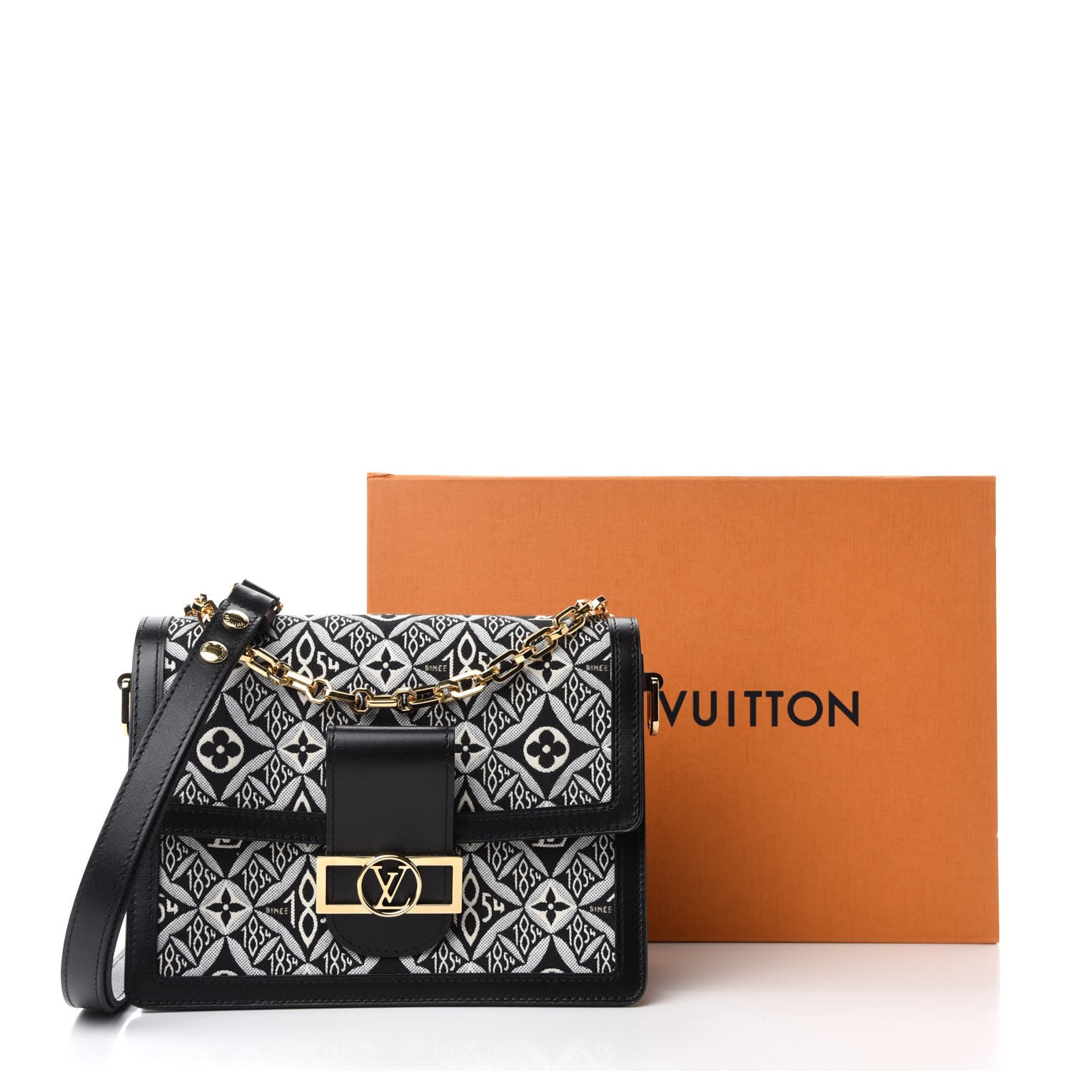 Louis Vuitton Jacquard Since 1854 Dauphine MM Grey 10 of 10
