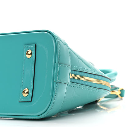 Louis Vuitton Vernis Alma BB Blue Lagon 8 of 8