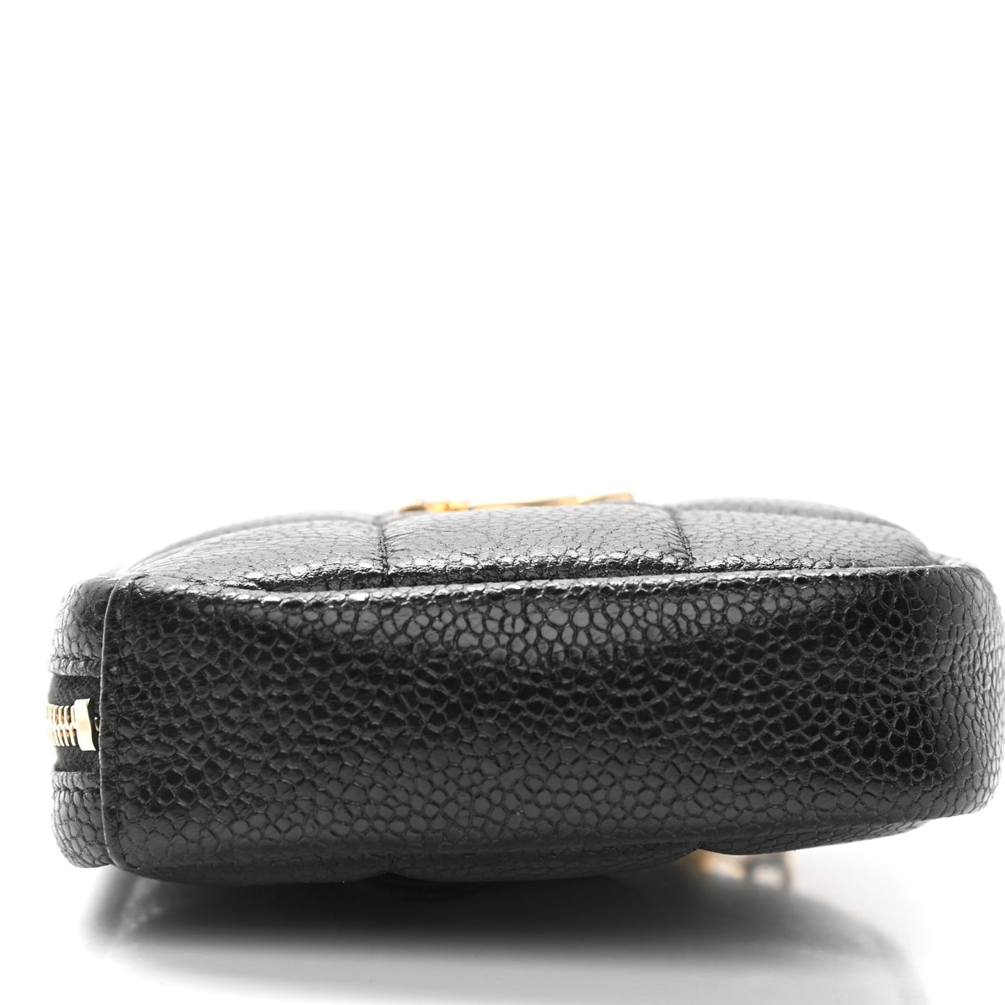 Caviar Quilted Coin Purse Belt Bag Black