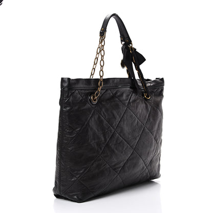 Lanvin Lambskin Quilted Large Amelia Tote Black 2 of 9