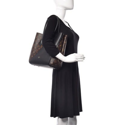 Louis Vuitton Calfskin Monogram Kimono Tote Black 2 of 11