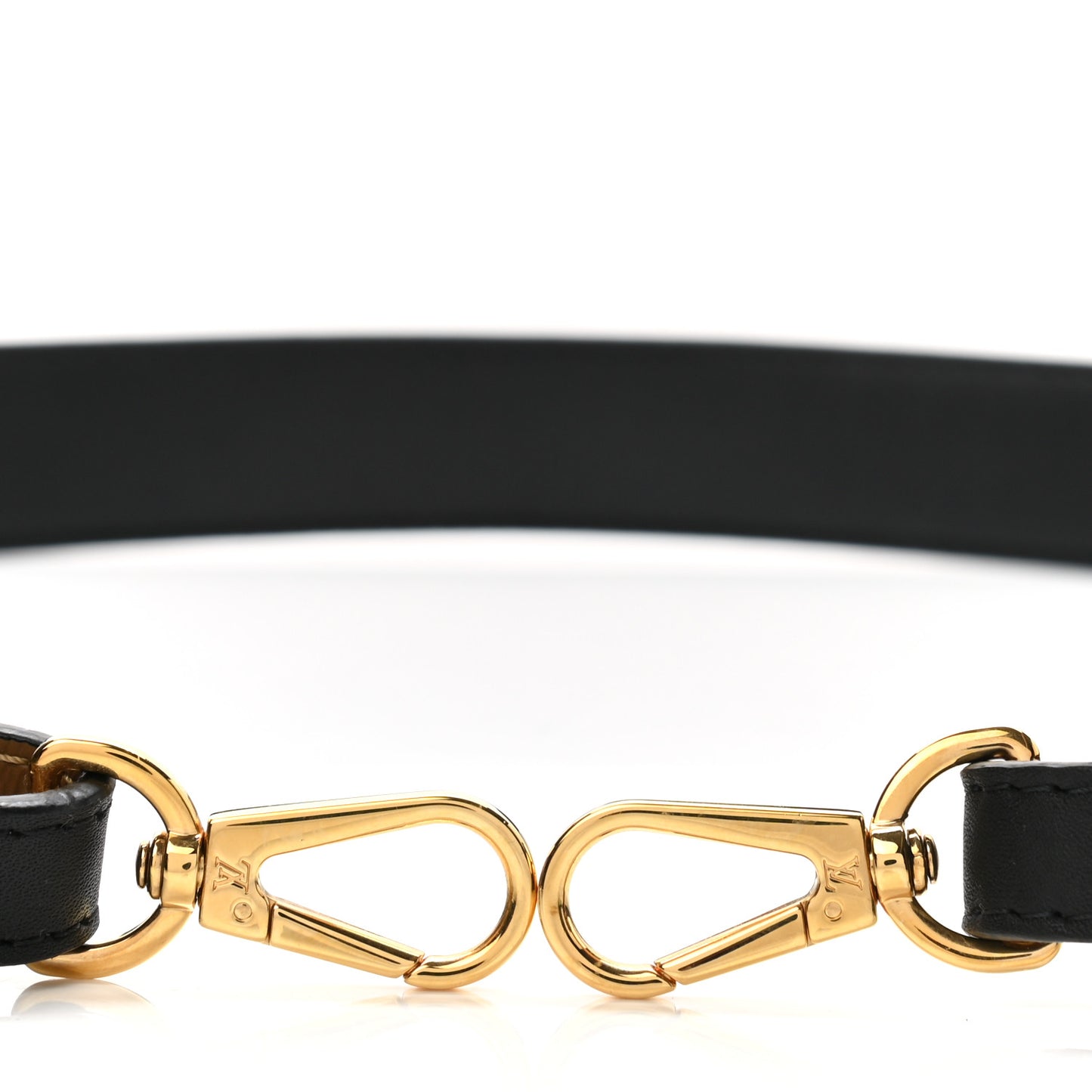 Reverse Monogram Bandouliere Shoulder Strap XL Black