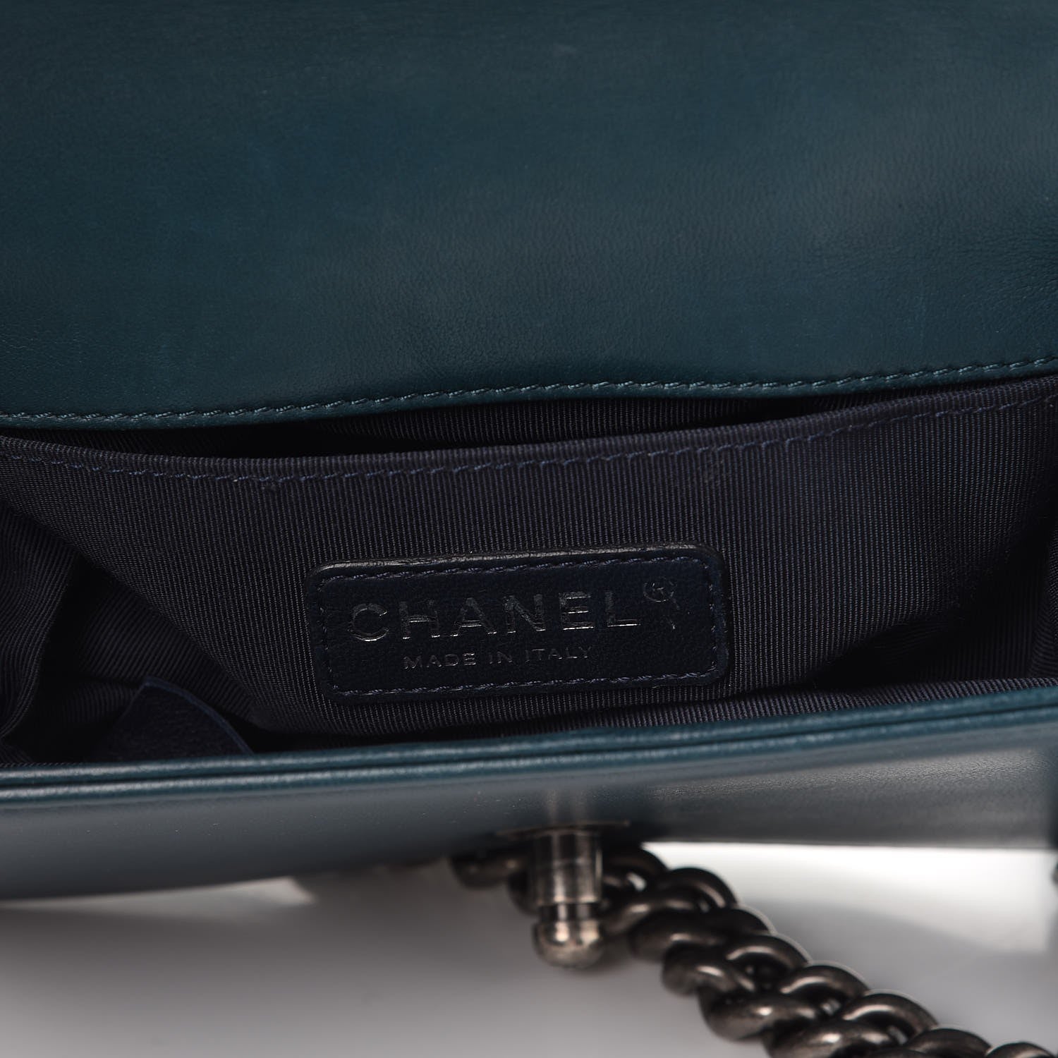 Chanel Velvet Plaid Tartan Small Boy Flap Teal 7 of 9