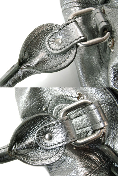 Chloe Leather Paddington Metallic Silver 15 of 15