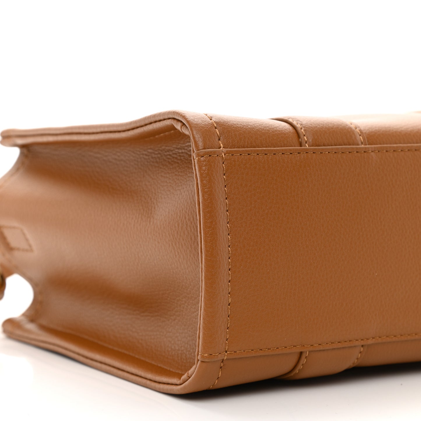 Grained Calfskin Small The Tote Bag Argan Oil