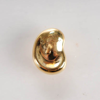 Tiffany 18K Yellow Gold 5mm Elsa Peretti Bean Earrings 4 of 5