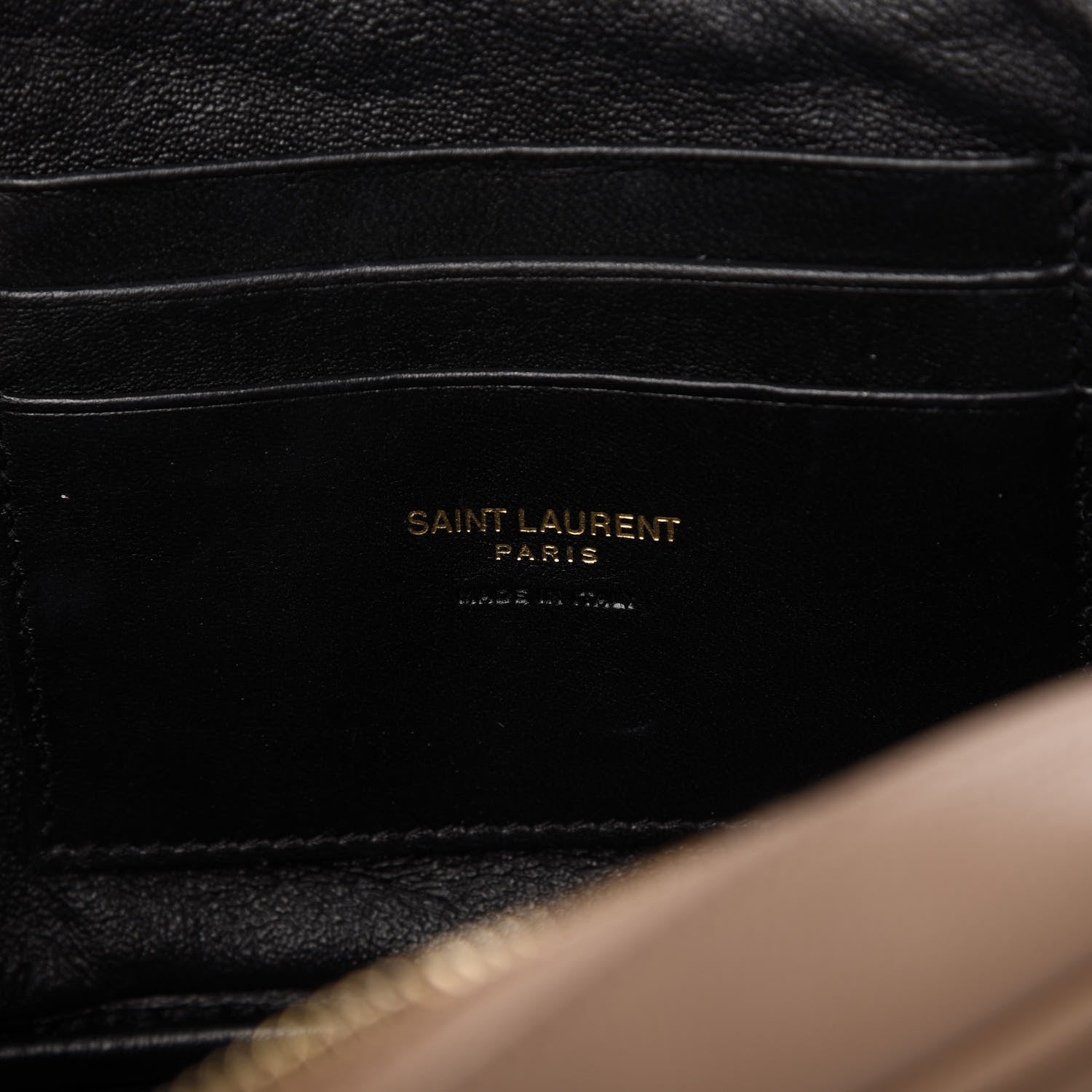 Saint Laurent Grain De Poudre Matelasse Monogram Mini Lou Camera Bag Dark Latte 8 of 12