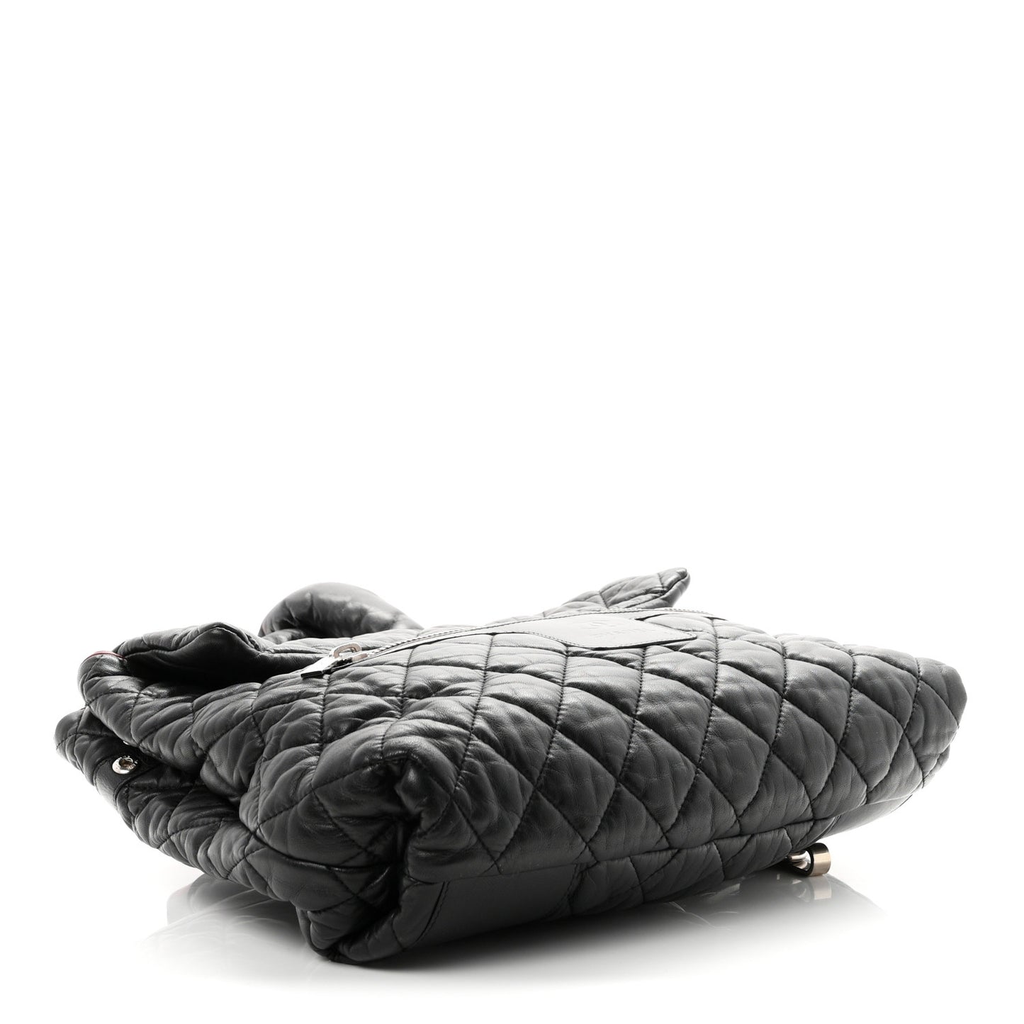 Lambskin Quilted Coco Cocoon Backpack Black