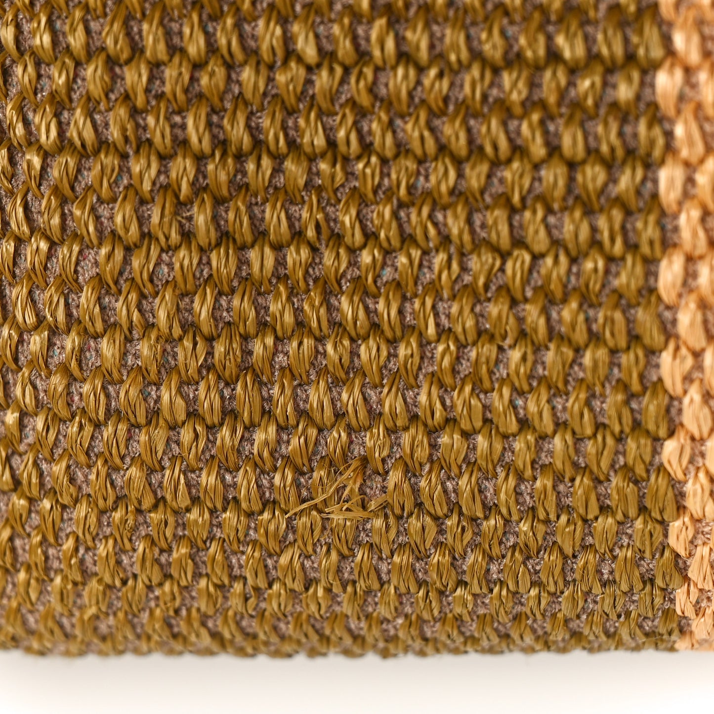 Straw Raffia Calfskin Striped Medium Deauville Tote Khaki Beige Navy Blue