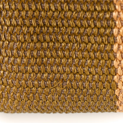 Chanel Straw Raffia Calfskin Striped Medium Deauville Tote Khaki Beige Navy Blue 11 of 19