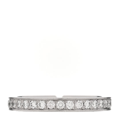 Hermes Platinum Diamond Eternity Band Ring 49 5 3 of 6