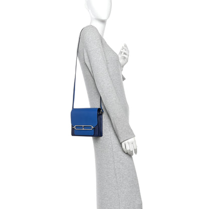 Hermes Evercolor Bi-color Mini Sac Roulis Bleu Saphir Bleu France 2 of 10