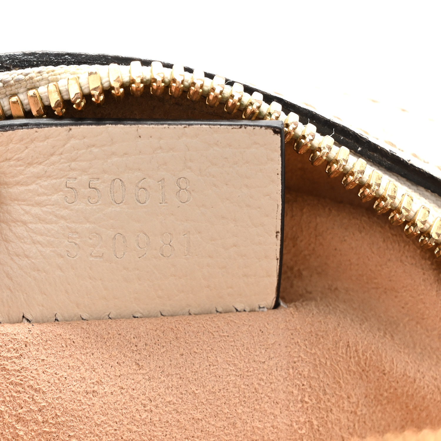Gucci Textured Calfskin Web Mini Ophidia Round Shoulder Bag Mystic White 7 of 11