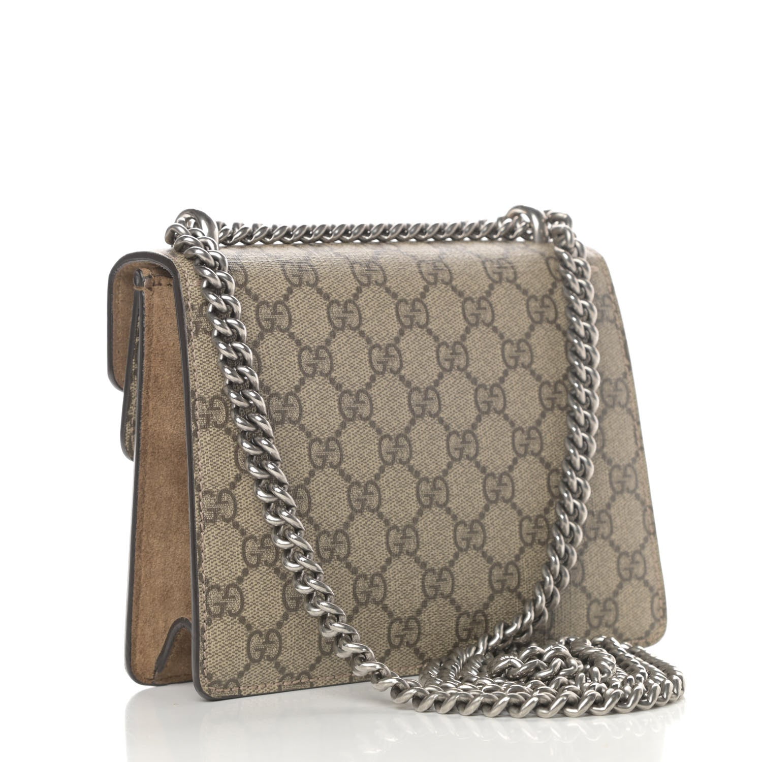 Gucci GG Supreme Monogram Mini Dionysus Shoulder Bag Taupe 3 of 13